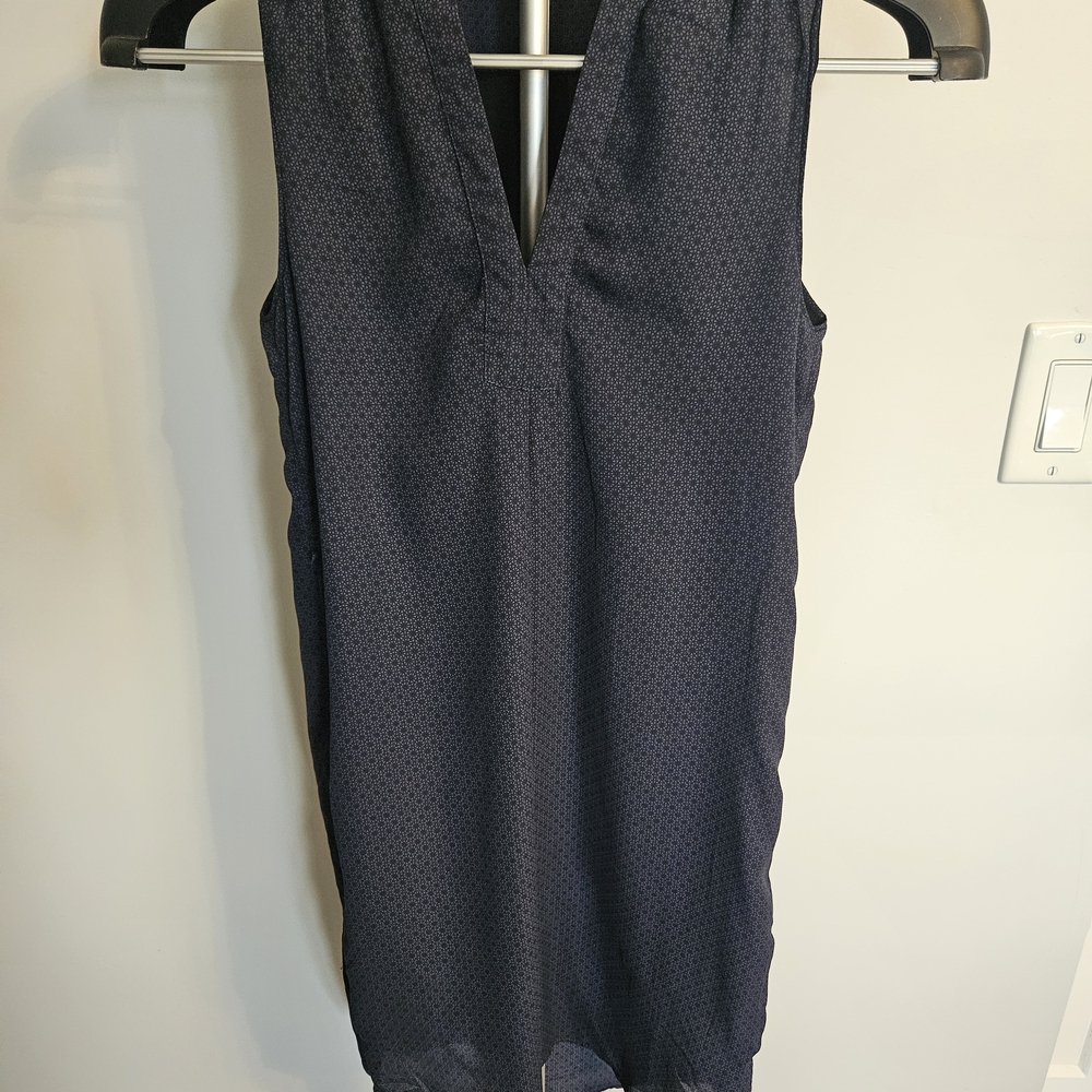 H&M Blue Sleeveless Jumpsuit with V-Neckline